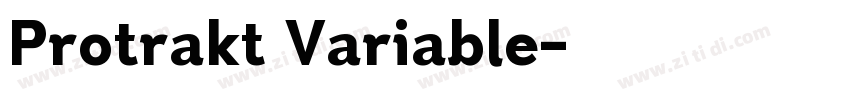 Protrakt Variable字体转换